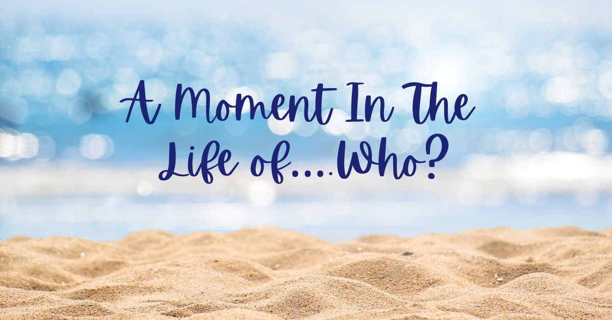 A Moment In The Life of….Who?